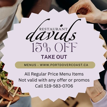15% off Take Out all regular price menu items.